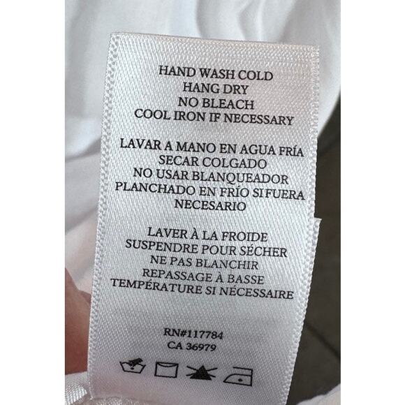 Rails Amaya White Linen Blend Tiered Maxi Dress Small  Cottagecore Vibes - Picture 8 of 9